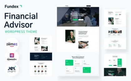 Fundex Financial Advisor WordPress Theme 1.0.1 GPL Theme