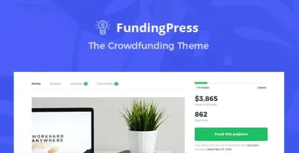 Fundingpress The Crowdfunding WordPress Theme 5.2 GPL Theme