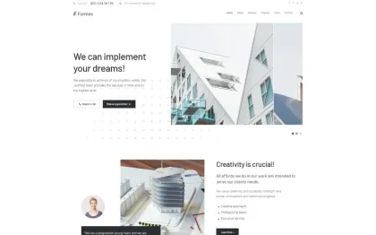 Furmex Architecture Multipurpose Modern WordPress Elementor Theme WordPress Theme 1.0.0 GPL Theme