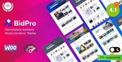 GRBid Multi-Vendor Auctions Theme 4.1 GPL Theme