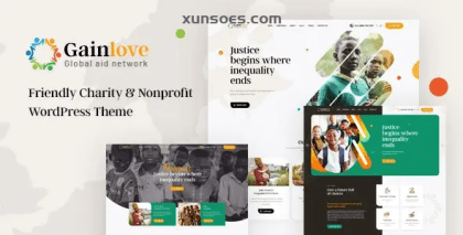 Gainlove Nonprofit Charity WordPress Theme 1.0.9 GPL Theme