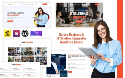 GalaxyPro Consulting and IT WordPress Theme 1.0.0 GPL Theme