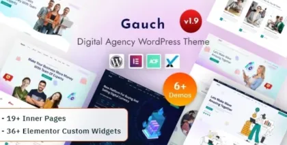 Gauch IT Services Company Digital Business Agency WordPress Theme 1.9 GPL Theme