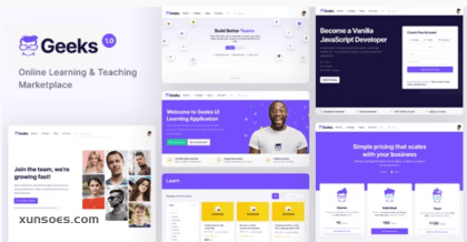 Geeks Online Learning Marketplace WordPress Theme 1.2.21 GPL Theme
