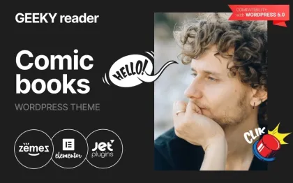 Geeky Reader WordPress Comic Books Theme WordPress Theme 1.0.1 GPL Theme