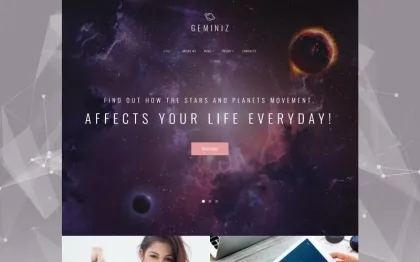 Geminiz Astrology Blog WordPress theme WordPress Theme 1.0.0 GPL Theme