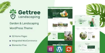 Gettree – Garden Landscaping WordPress Theme 1.1.4 GPL Theme