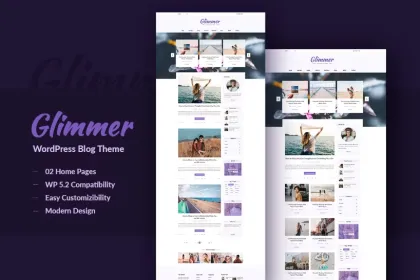 Glimmer Blogging Theme 3.1 GPL Theme