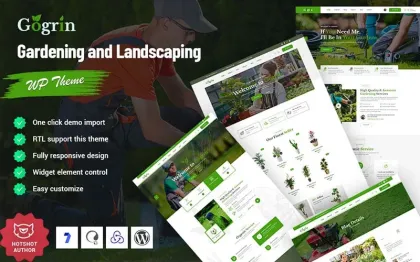 Gogrin Gardening Plan WordPress Theme 1.0.0 GPL Theme