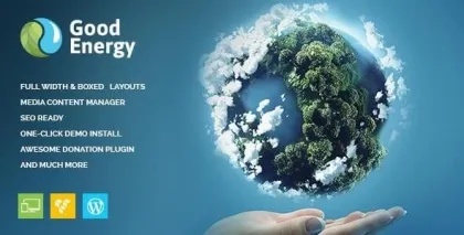Good Energy Ecology Renewable Power Company WordPress Theme 1.6 GPL Theme