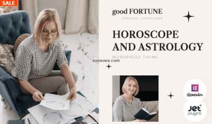 Good Fortune Horoscope and Astrology WordPress Theme 1.0.1 GPL Theme