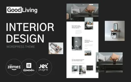 GoodLiving Interior Design WordPress Theme 1.0.1 GPL Theme