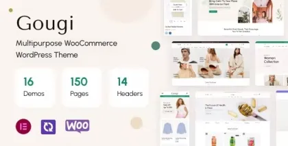 Gougi Multipurpose eCommerce WordPress Theme 1.0.4 GPL Theme