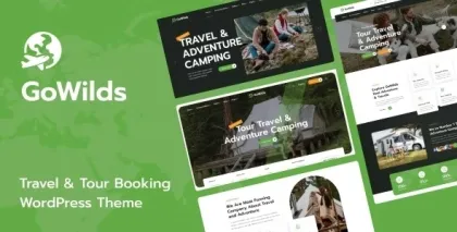Gowilds Travel Tour Booking WordPress Theme 1.0.3 GPL Theme
