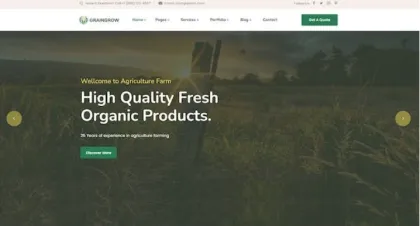 Graingrower – Agriculture Farming WordPress Theme 1.0.3 GPL Theme