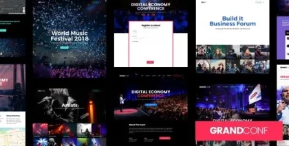 Grand Conference | Event WordPress 5.2 GPL Theme