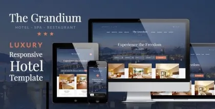 Grandium Luxury Hotel Theme 1.7.1 GPL Theme