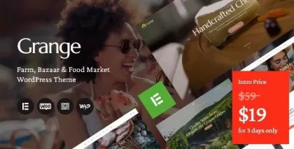 Grange Farm, Bazaar Food Market WordPress Theme 1.5.0 GPL Theme