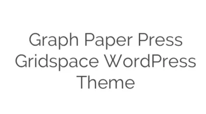 Graph Paper Press Gridspace WordPress Theme 1.5.2 GPL Theme