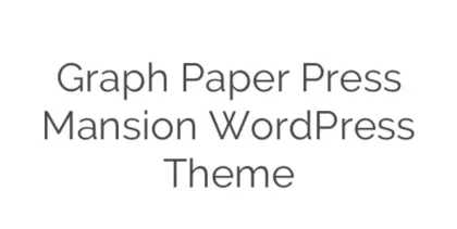 Graph Paper Press Mansion WordPress Theme 1.3.2 GPL Theme