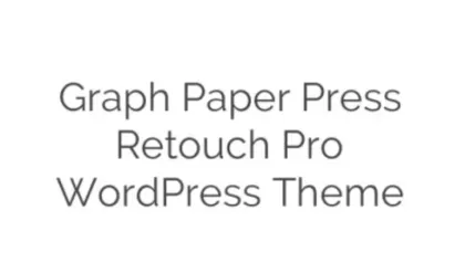 Graph Paper Press Retouch Pro WordPress Theme 1.2.5.1 GPL Theme