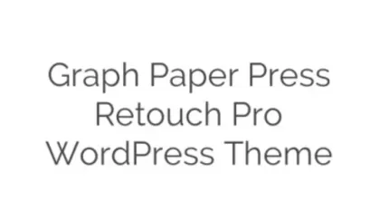 Graph Paper Press Retouch WordPress Theme 1.0.5 GPL Theme