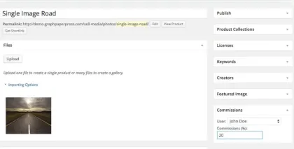 Graph Paper Press Sell Media Commissions Addon 2.0.6 GPL Theme