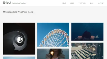Graph Paper Press Shibui WordPress Theme 1.1 GPL Theme