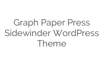 Graph Paper Press Sidewinder WordPress Theme 3.5 GPL Theme