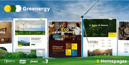 Greenergy Ecology Environment WordPress Theme 1.0.5 GPL Theme