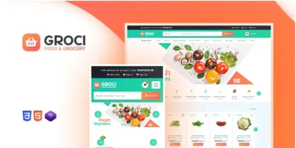 Groci Organic Food and Grocery Market WordPress Theme 2.2.6 GPL Theme