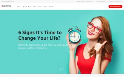 Guillermo Life Business Coaching WordPress Theme 1.0.0 GPL Theme