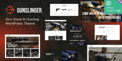 Gunslinger — Gun Store Hunting WordPress Theme 1.1 GPL Theme