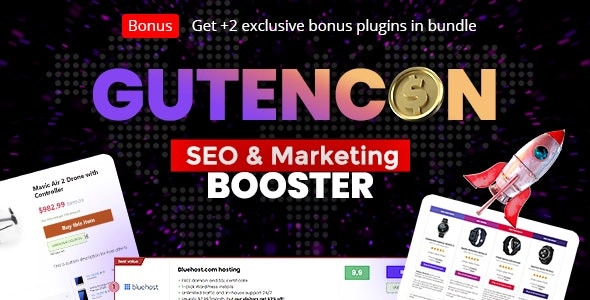 Gutencon Marketing and SEO Booster, Listing and Review Builder for Gutenberg 5.6 GPL Plugins