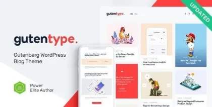 Gutentype | 100% Gutenberg WordPress Theme for Modern Blog 2.1.2 GPL Theme