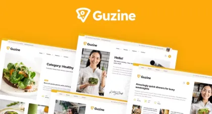 Guzine: Adsense Ready Magazine WordPress Theme 1.2.1 GPL Theme