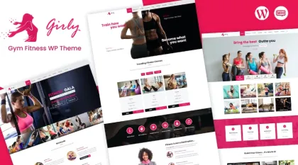 Gym Fitness WordPress Theme 2.5 GPL Theme