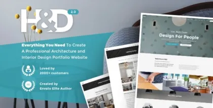 H&D Interior Design WordPress Theme 1.2.4 GPL Theme