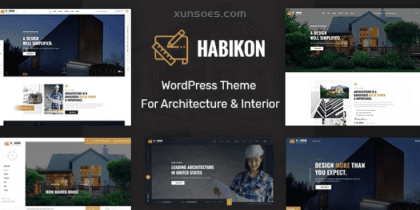 Habikon Architecture and Interior Design WordPress Theme 1.3 GPL Theme