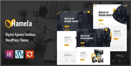 Hamela Digital Agency Services WordPress Theme 1.2.4 GPL Theme
