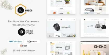 Hanata Marketplace WooCommerce Furniture Theme 1.2.5 GPL Theme