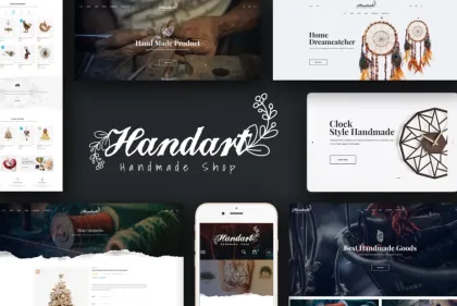 Handart Handmade Theme for WooCommerce WordPress 1.0.7 GPL Theme