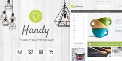 Handy Handmade Shop WordPress WooCommerce Theme 5.2.1 GPL Theme