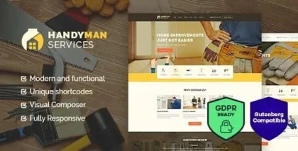 Handyman | Construction and Repair Services Building WordPress Theme 1.4 GPL Theme