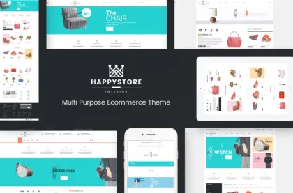 HappyStore WordPress WooCommerce Theme 1.6.5 GPL Theme