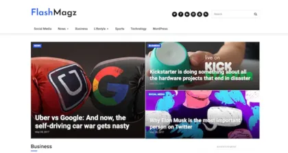 HappyThemes FlashMagz 1.0.0 GPL Theme