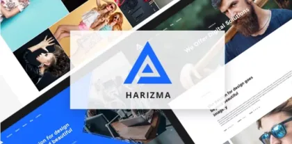 Harizma – Modern Creative Agency WordPress Theme 2.5.1 GPL Theme