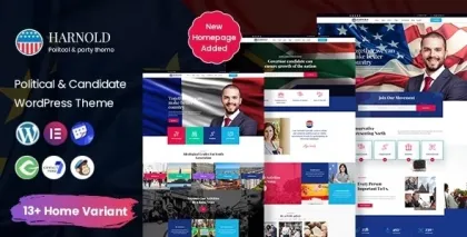 Harnold Political WordPress Theme 1.0.6 GPL Theme