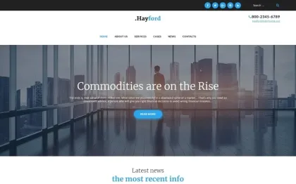 Hayford Investment Consulting Services Responsive WordPress Theme 1.2.3 GPL Theme