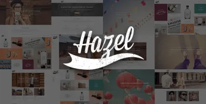Hazel Multi-Concept Creative WordPress Theme 3.9 GPL Theme